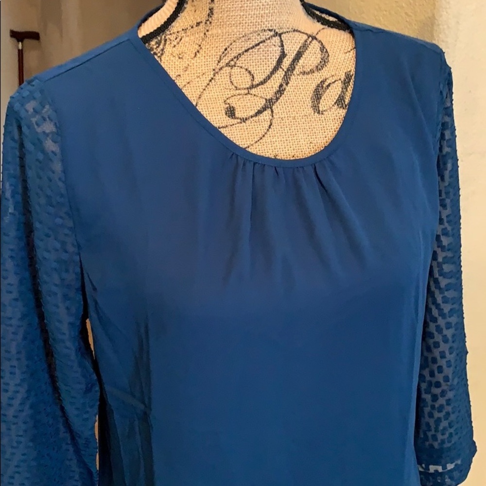 HP Van Heusen dark teal top - Picture 2 of 8
